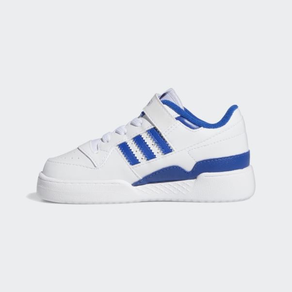 Chaussures Adidas Forum Low Blanc/bleu Royal