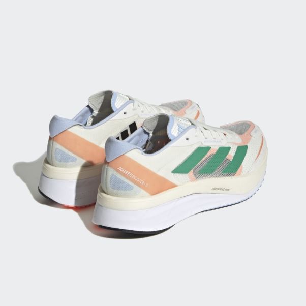 Adidas Adizero Boston 11 Chaussures Blanc Teinte