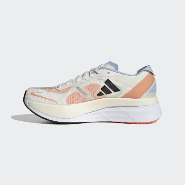 Adidas Adizero Boston 11 Chaussures Blanc Teinte