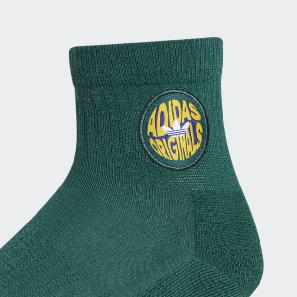 3 Paires De Chaussettes Vert Spirale Adidas