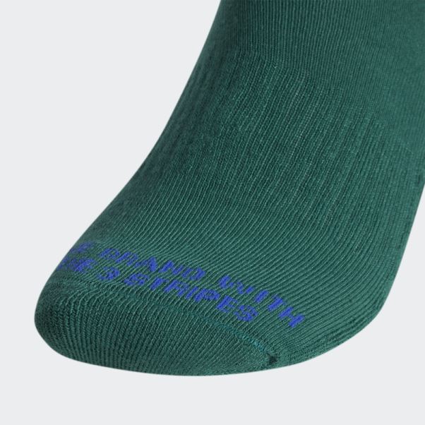 3 Paires De Chaussettes Vert Spirale Adidas
