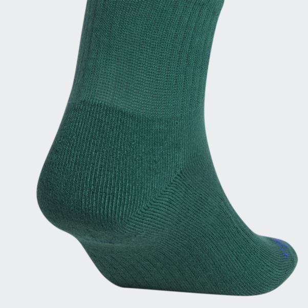 3 Paires De Chaussettes Vert Spirale Adidas