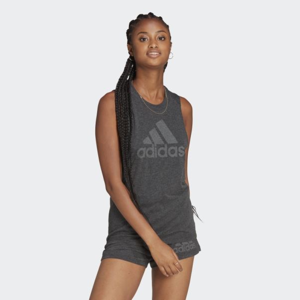 Débardeur Adidas Sportswear Future Icons Winners 3.0 Noir Chiné
