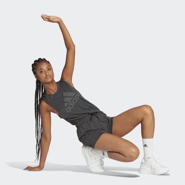 Débardeur Adidas Sportswear Future Icons Winners 3.0 Noir Chiné
