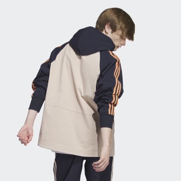 Coupe-vent à Capuche Sst Taupe Adidas