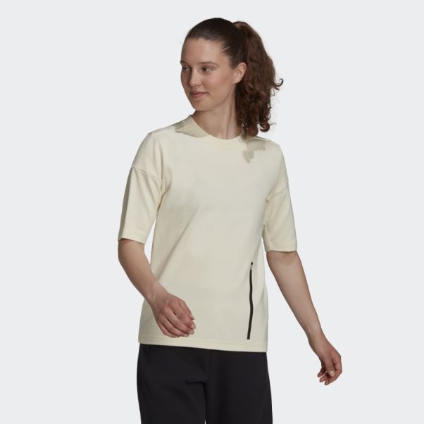 Adidas Z.n.e. T-shirt Sportswear Blanc Chaud