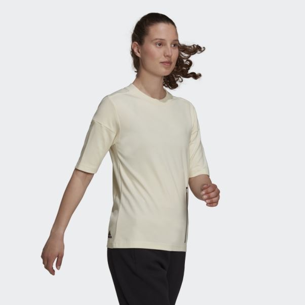 Adidas Z.n.e. T-shirt Sportswear Blanc Chaud
