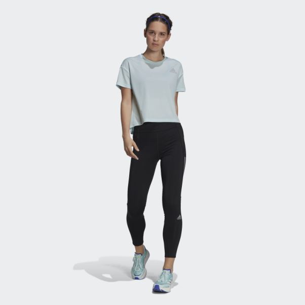 Adidas Leggings De Course à Pied 7/8 Noirs