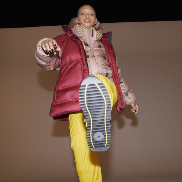 Adidas By Stella Mccartney Gilet D'hiver Matelassé Bordeaux Mode