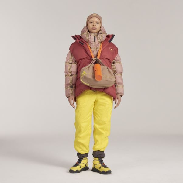 Adidas By Stella Mccartney Gilet D'hiver Matelassé Bordeaux Mode