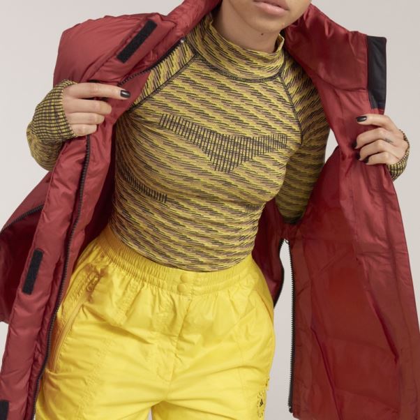 Adidas By Stella Mccartney Gilet D'hiver Matelassé Bordeaux Mode