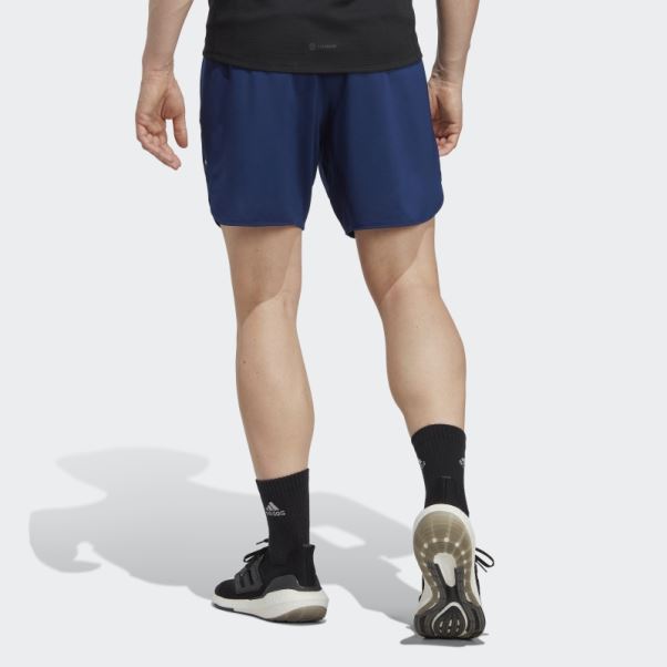 Adidas Bleu Foncé Conçu Pour Les Shorts D'entraînement