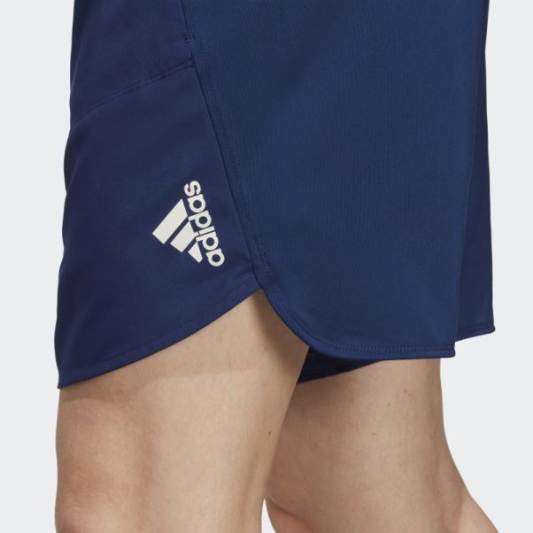Adidas Bleu Foncé Conçu Pour Les Shorts D'entraînement