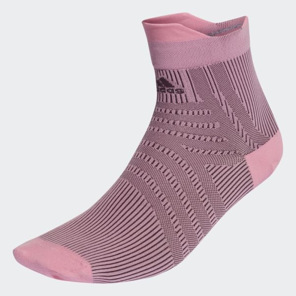 Chaussettes Adidas Performance Graphic Quarter Rose