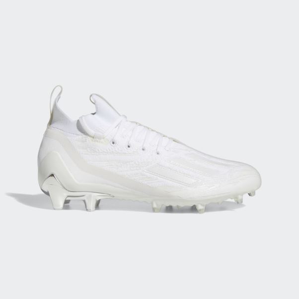 Adidas Adizero Primeknit Crampons Blanc