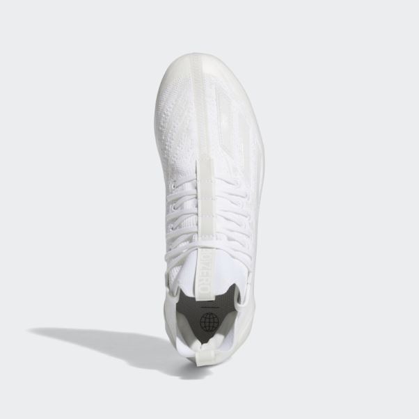 Adidas Adizero Primeknit Crampons Blanc
