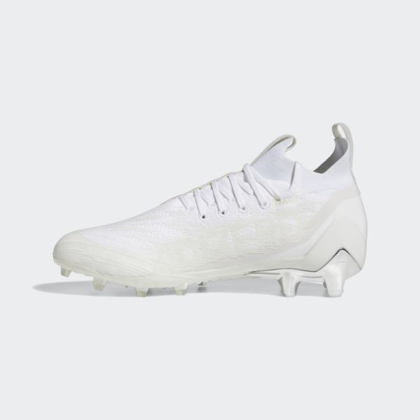 Adidas Adizero Primeknit Crampons Blanc