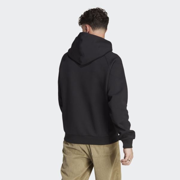 Sweat à Capuche Adidas Lounge Fleece Noir