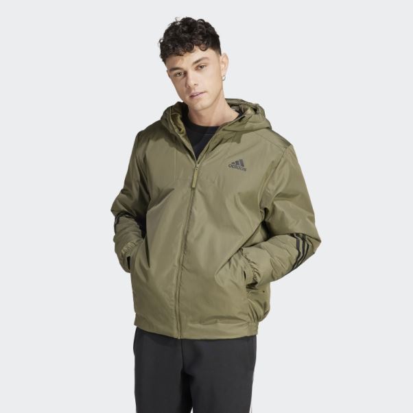 Veste à Capuche Back To Sport Adidas Olive