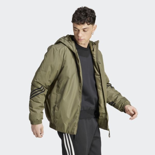 Veste à Capuche Back To Sport Adidas Olive