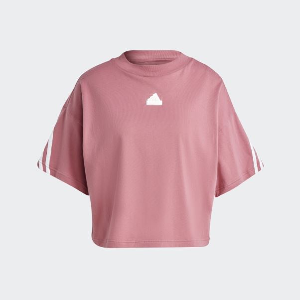 T-shirt à 3 Bandes Adidas Future Icons Rose