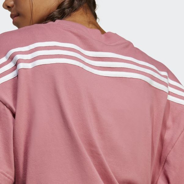 T-shirt à 3 Bandes Adidas Future Icons Rose