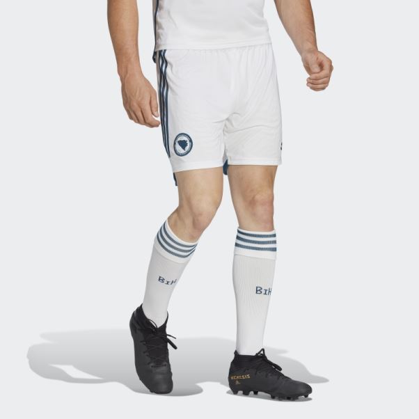 Short Bosnia 22 Away Blanc Adidas