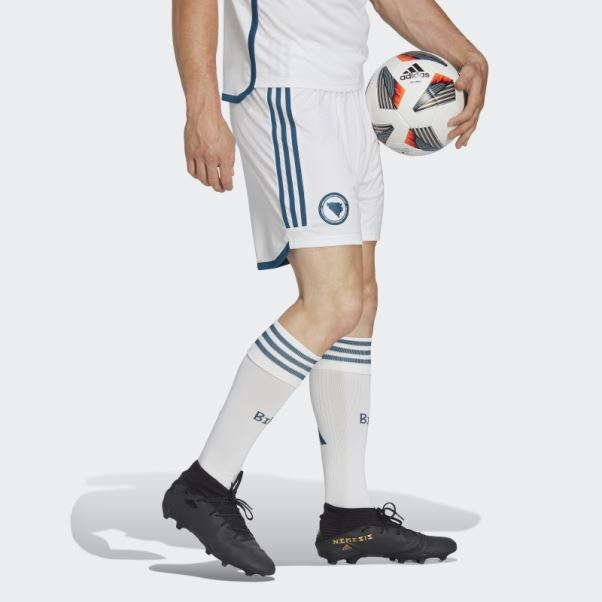 Short Bosnia 22 Away Blanc Adidas