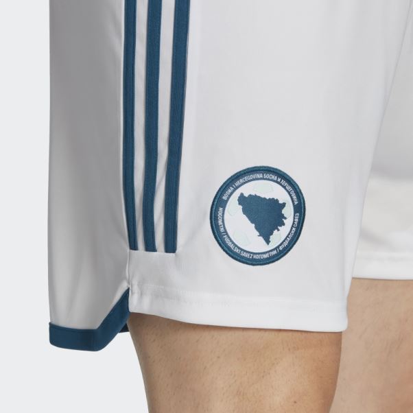 Short Bosnia 22 Away Blanc Adidas