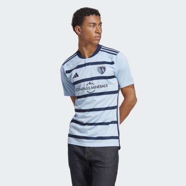 Maillot Domicile Adidas Sporting Kansas City 23/24 Bleu Brillant