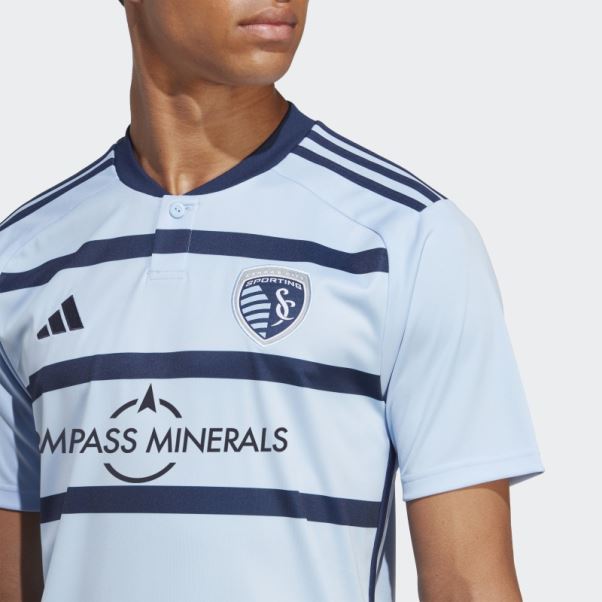Maillot Domicile Adidas Sporting Kansas City 23/24 Bleu Brillant