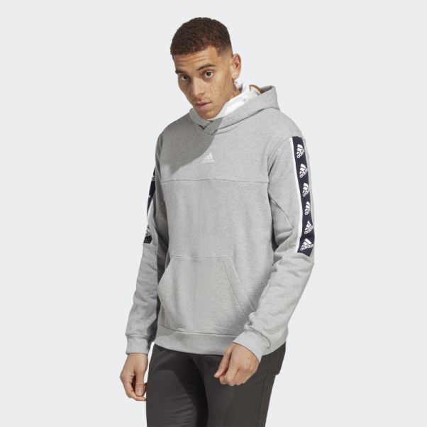 Sweat à Capuche Brandlove Gris Moyen Adidas