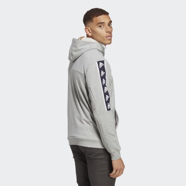 Sweat à Capuche Brandlove Gris Moyen Adidas