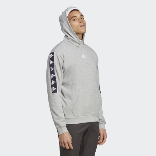 Sweat à Capuche Brandlove Gris Moyen Adidas