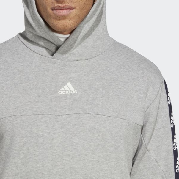 Sweat à Capuche Brandlove Gris Moyen Adidas