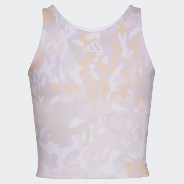 Aop Tank Bra Adidas Blanc