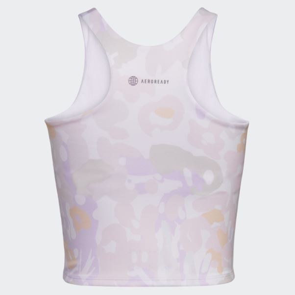 Aop Tank Bra Adidas Blanc