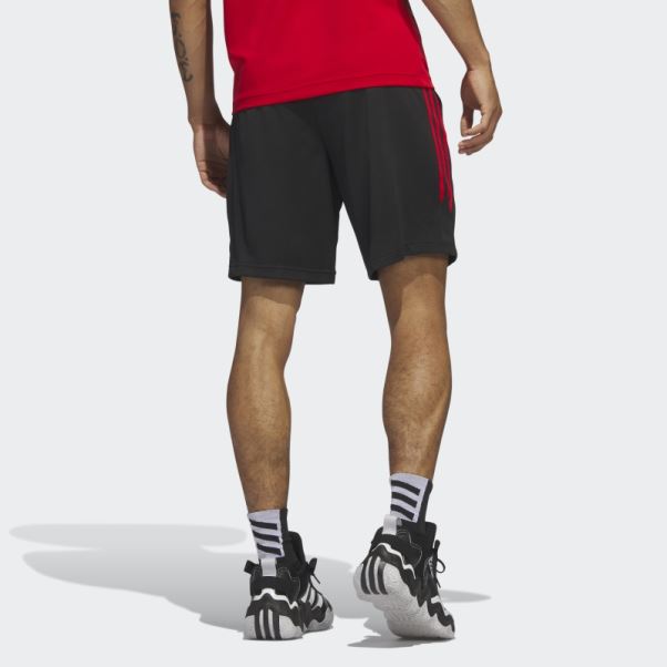 Légendes Short De Basket à 3 Bandes Noir Adidas