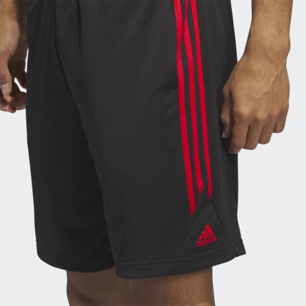 Légendes Short De Basket à 3 Bandes Noir Adidas