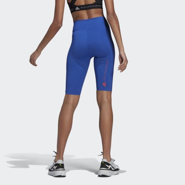 Adidas By Stella Mccartney Truepurpose Collants De Cyclisme D'entraînement Bleu Audacieux Chaud