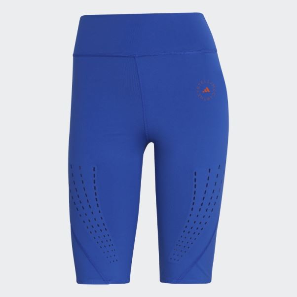 Adidas By Stella Mccartney Truepurpose Collants De Cyclisme D'entraînement Bleu Audacieux Chaud