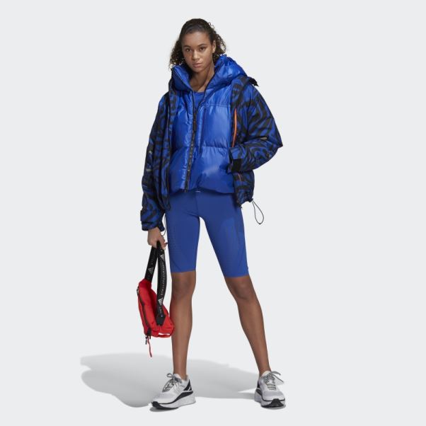 Adidas By Stella Mccartney Truepurpose Collants De Cyclisme D'entraînement Bleu Audacieux Chaud