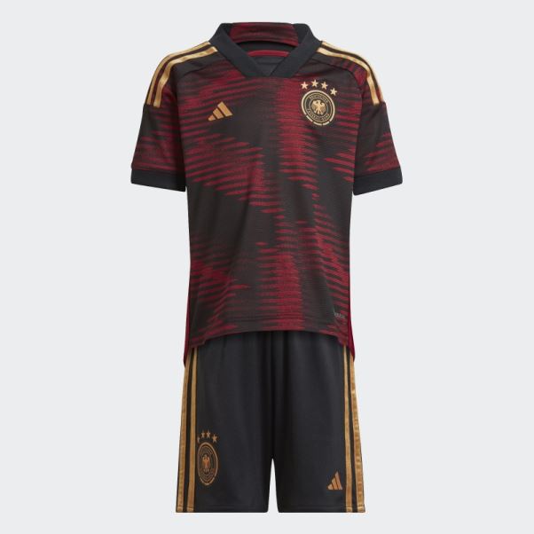 Allemagne 22 Maillot Extérieur Noir Adidas