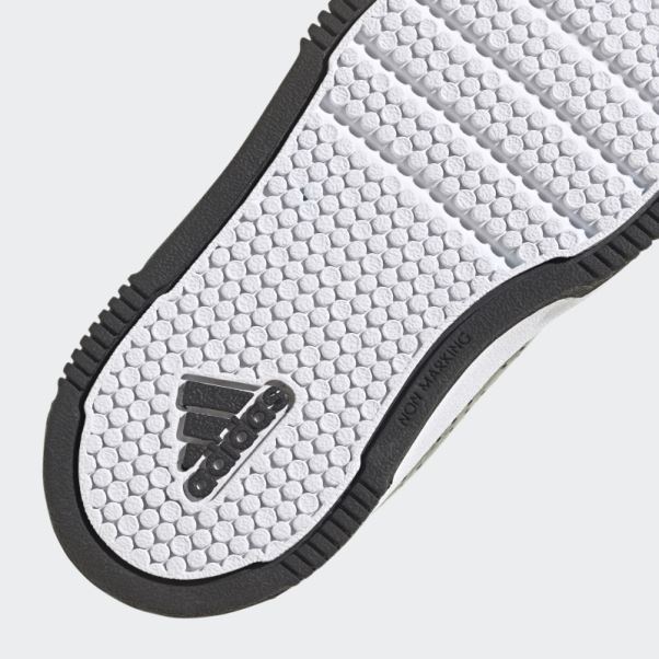 Adidas Tensaur Crochet Et Boucle Chaussures Blanc