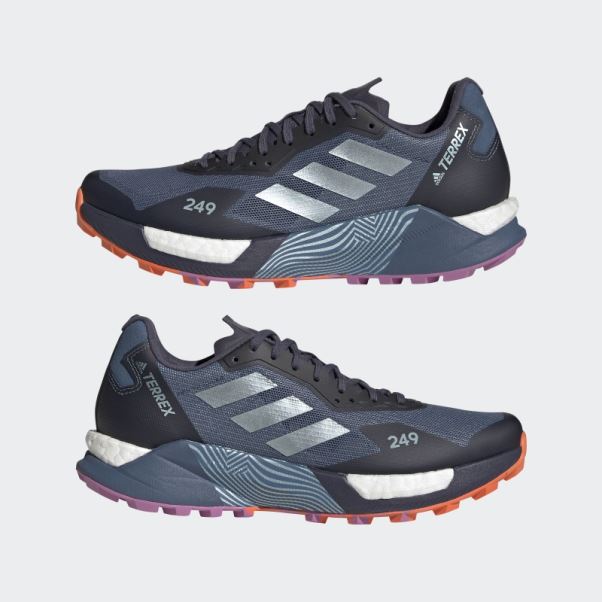Adidas Acier Terrex Agravic Ultra Trail Chaussures De Course