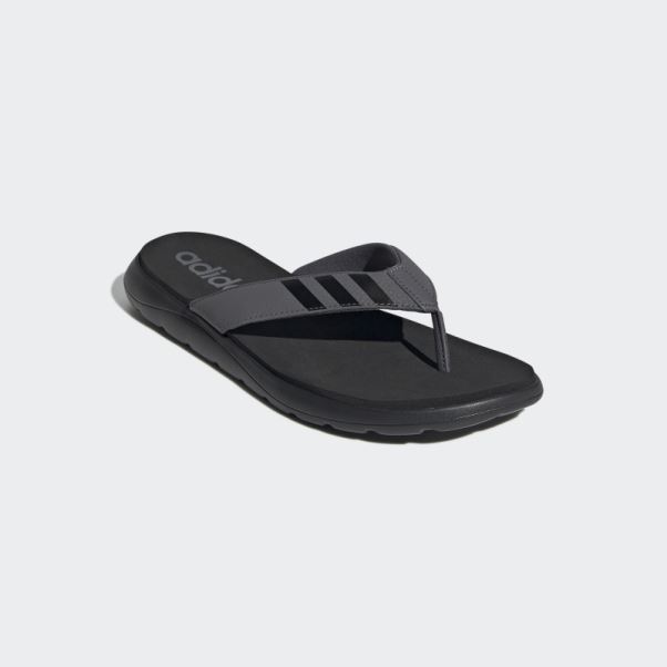 Adidas Tongs Confortables Noires