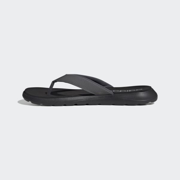 Adidas Tongs Confortables Noires