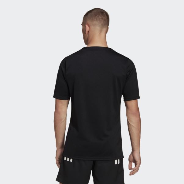 Maillot Domicile Rugby Primeblue Fougères Noires Adidas Noir Stylé