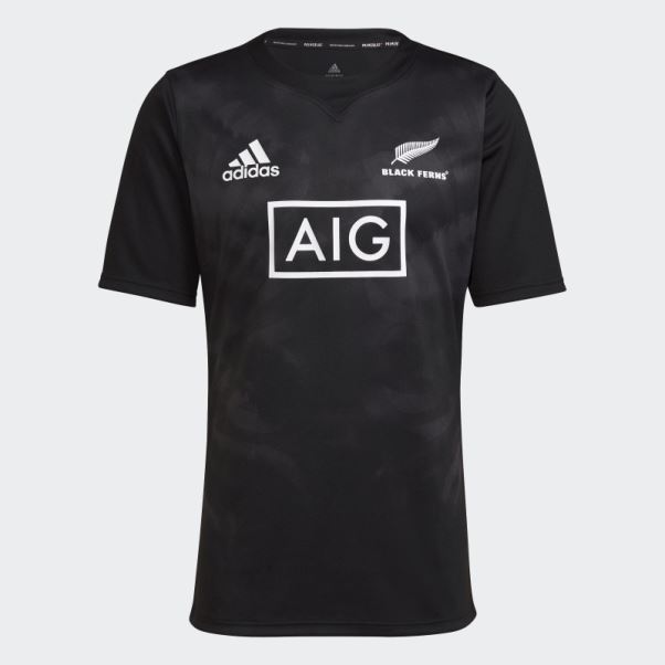 Maillot Domicile Rugby Primeblue Fougères Noires Adidas Noir Stylé