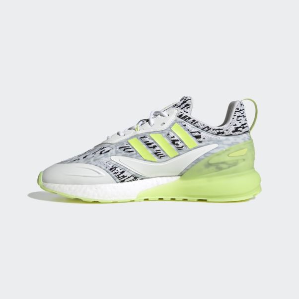 Adidas Zx 2k Boost 2.0 Chaussures Vert Citron